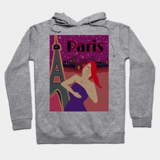 Woman in Paris Hoodie